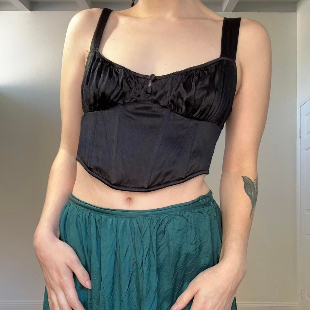 Forever-21 Women's Black Corset